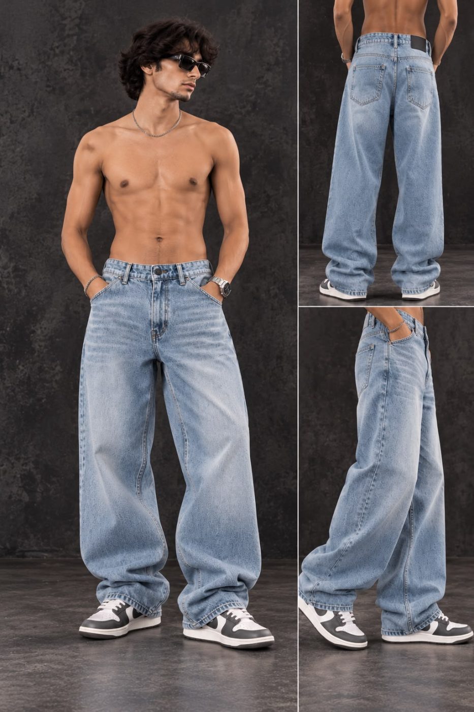BAGGY WIDE LEG JEANS