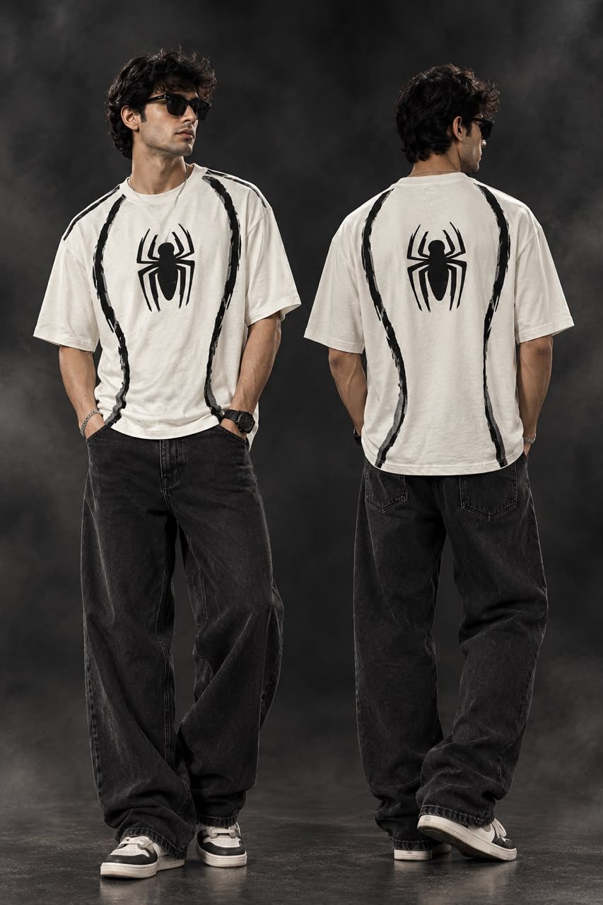 FRONT AND BACK PRINT OVERSIZED T-SHIRT