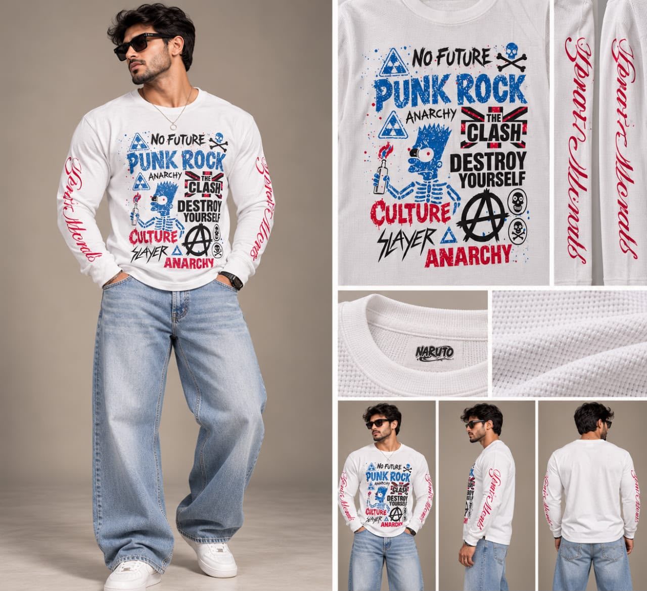 FULL SLEEVES  BOXY T-SHIRT
