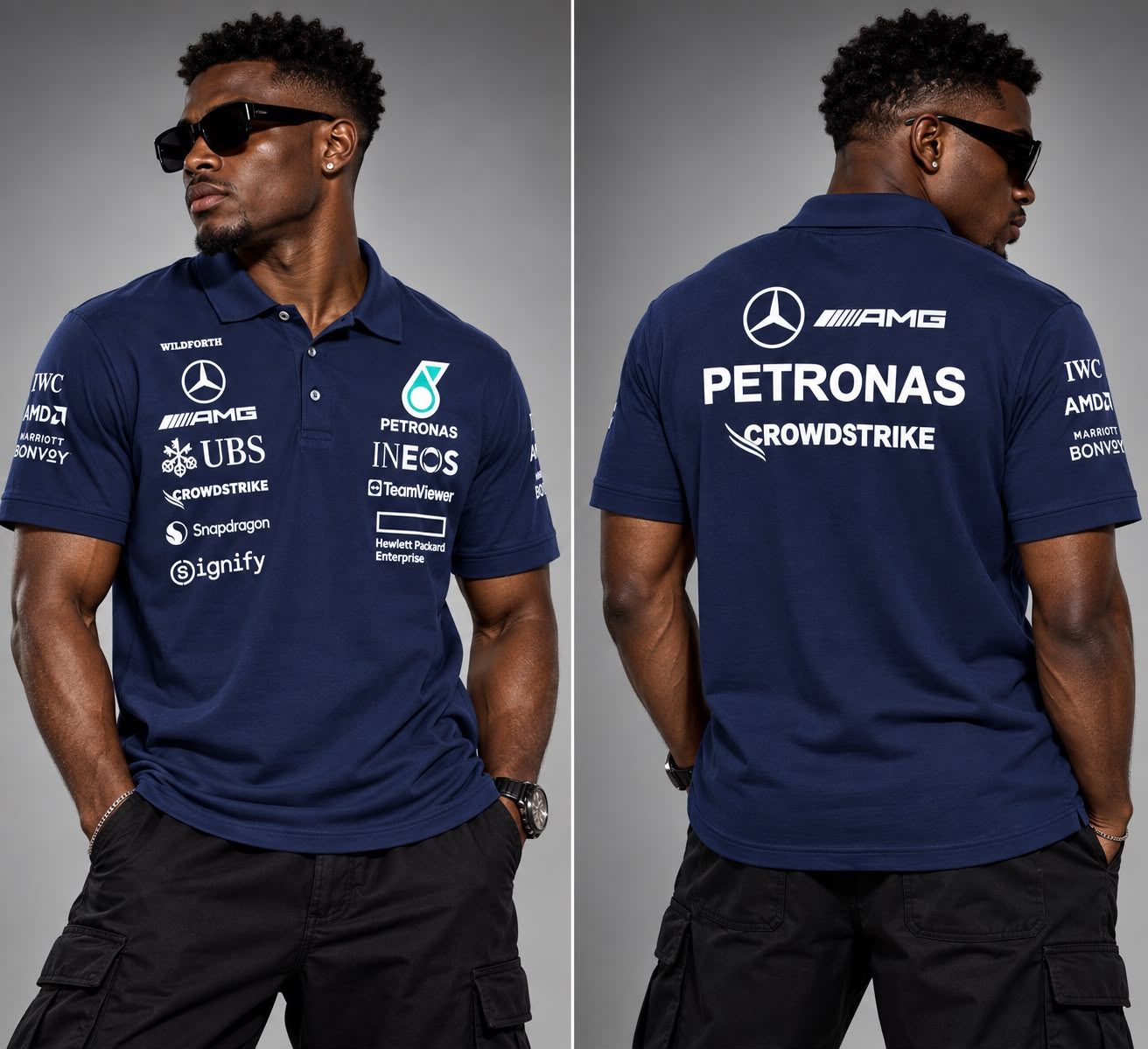 FRONT AND BACK PRINT COLLOR T-SHIRT