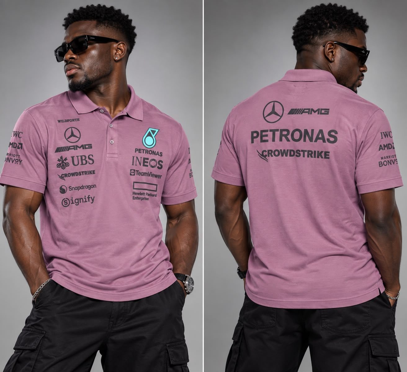 FRONT AND BACK PRINT COLLOR T-SHIRT